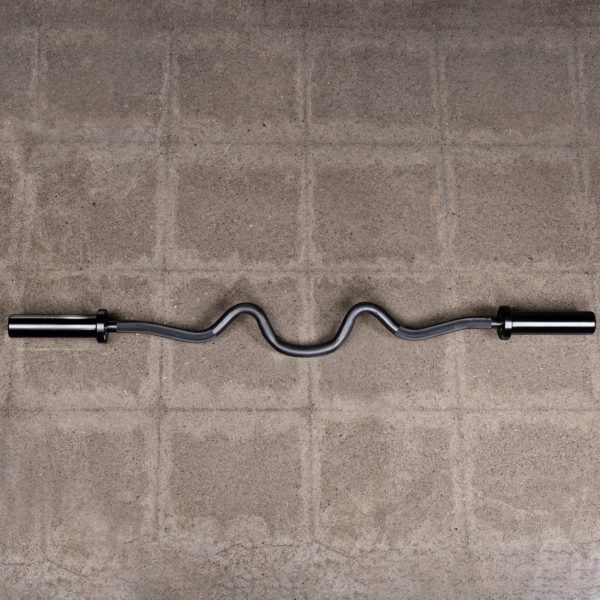 47in Black Zinc Olympic EZ Super Curl Bar