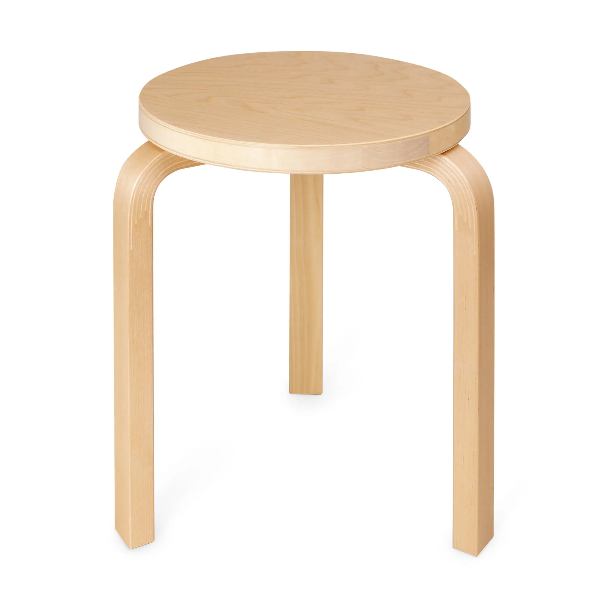 Artek Aalto Stacking Stool 60 - Black/ Black