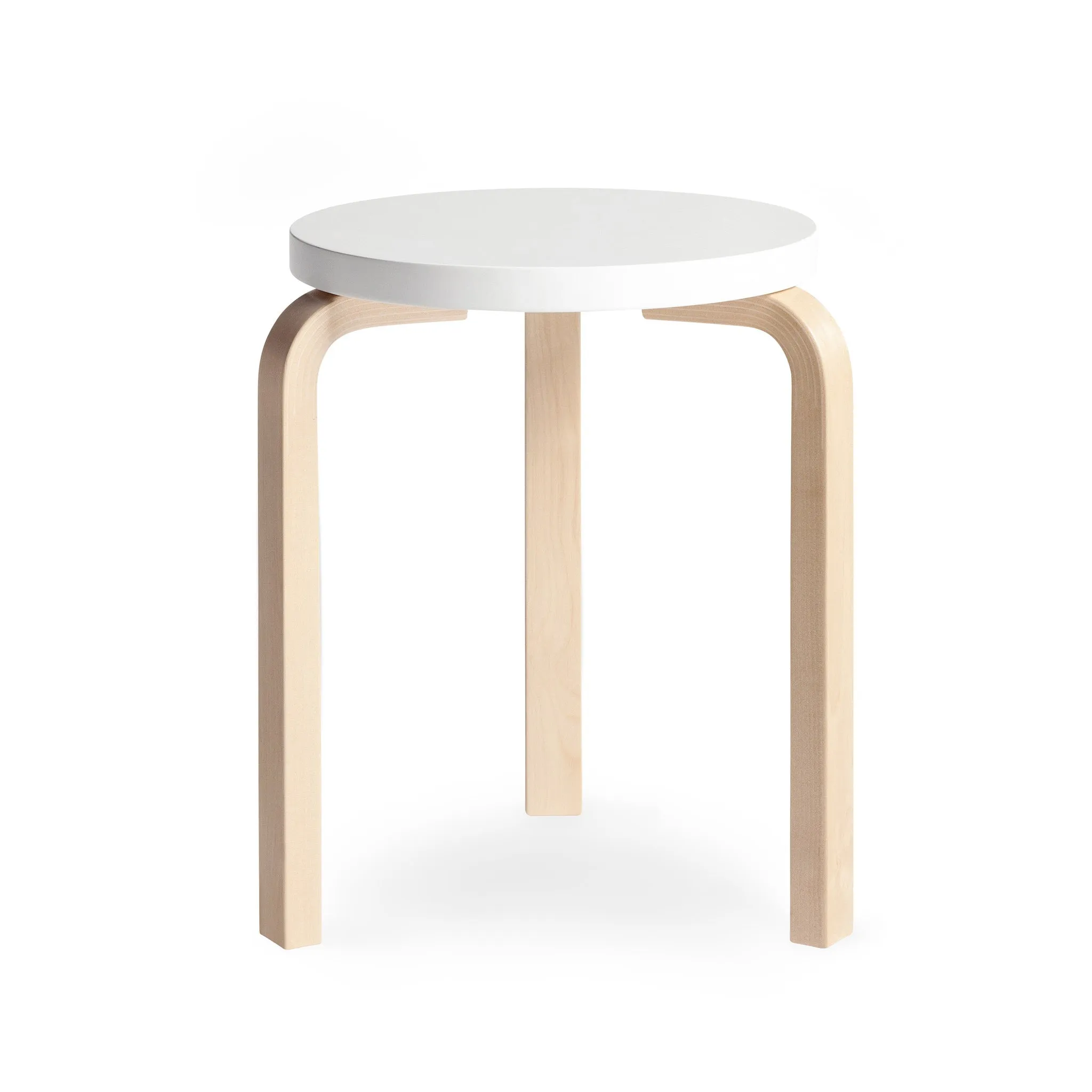 Artek Aalto Stacking Stool 60 - Black/ Black