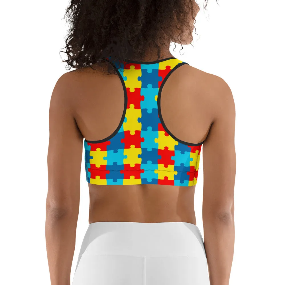 Autism Awareness Sports Bra