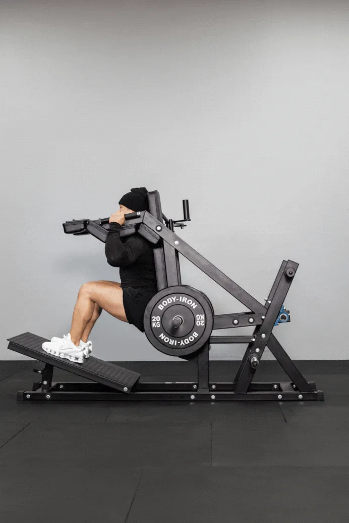 Body Iron Front Squat & Hack Squat Machine