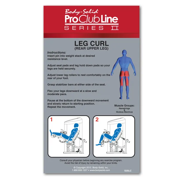 Body Solid Pro Club Line Series II Seated Leg Curl