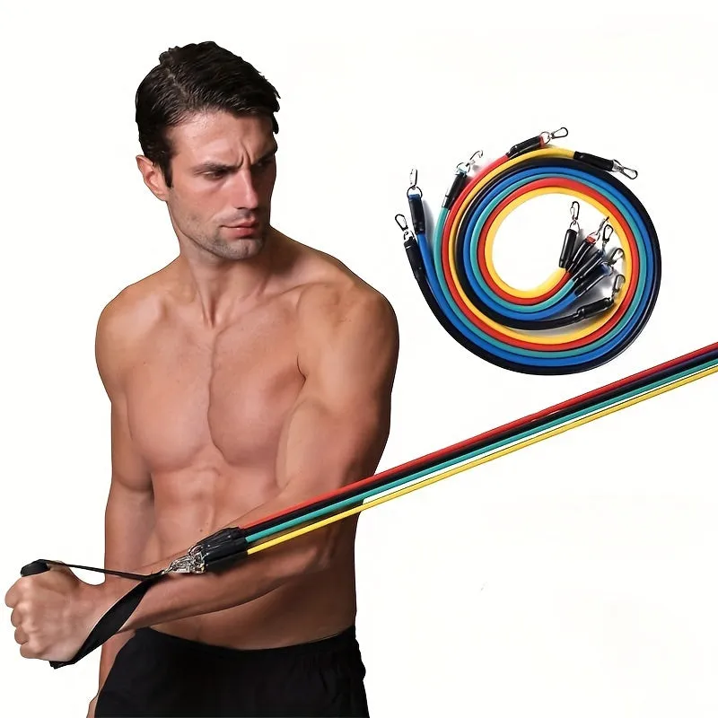 Complete TPE Resistance Bands Set for Home Workouts  Yoga