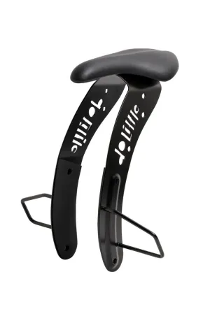 Do Little Top Tube Mounted Kids Bike Seat (biggie) Black - Suits Wider Bikes