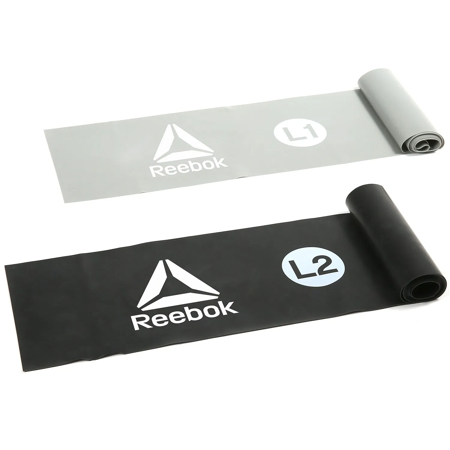 Durable Latex Resistance Bands, 1.8m Length, 2 Levels - Reebok