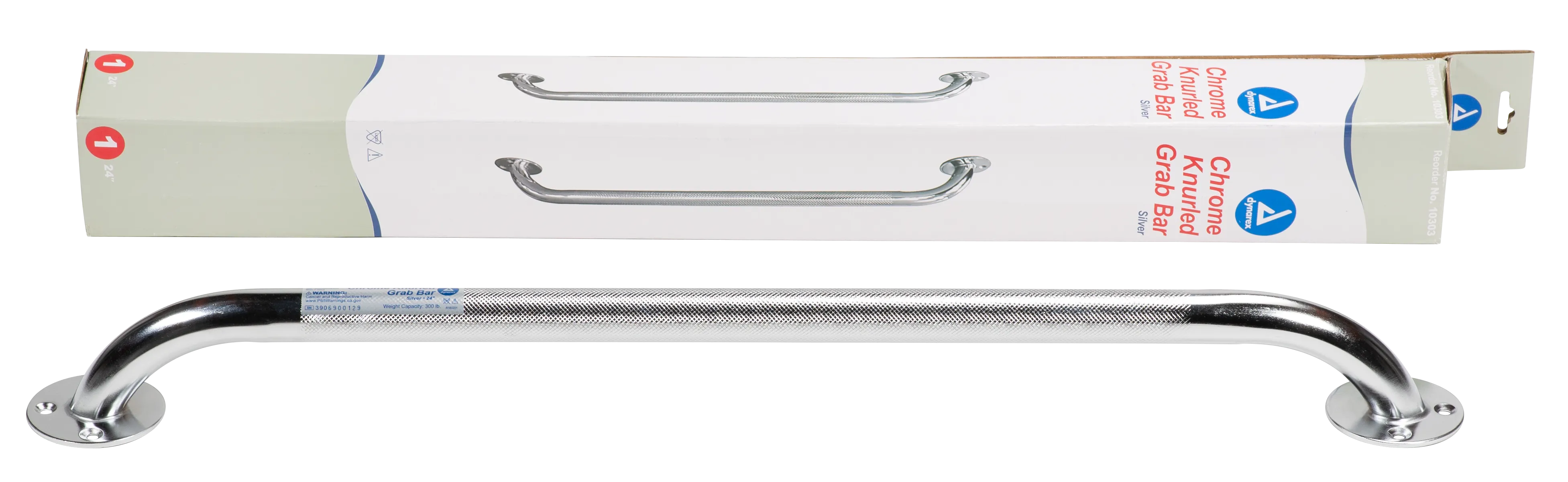 Dynarex - Chrome Knurled Grab Bar