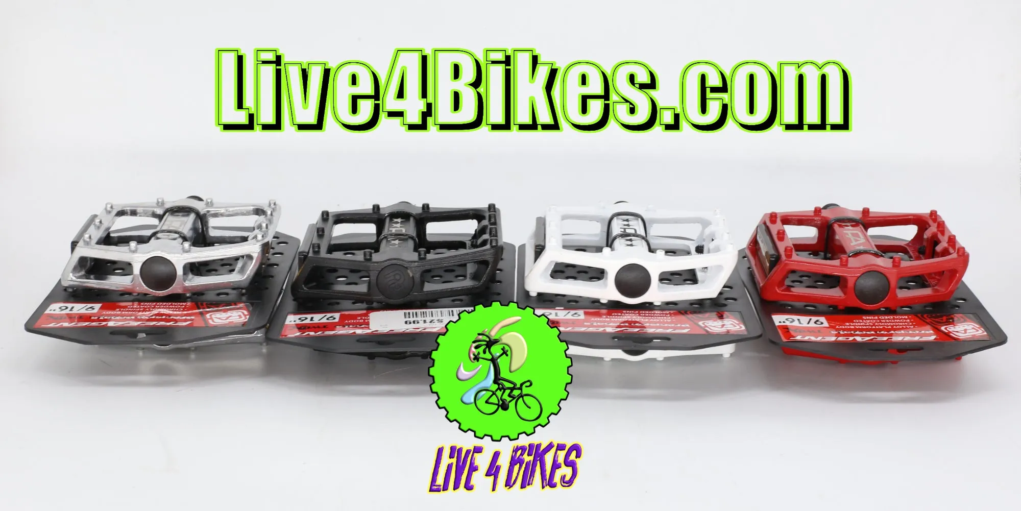 Free Agent Aluminum Bicycle Platform 1/2 Pedals Black  - Live4Bikes