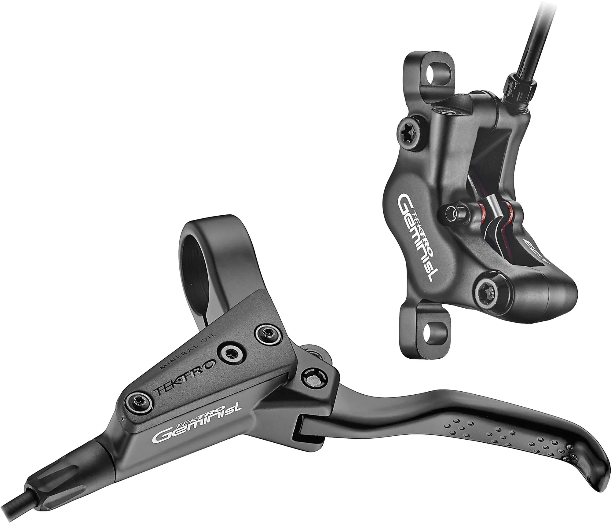 HD-M535 Hydraulic Disc Brake and Tektro Lever Kit, Black