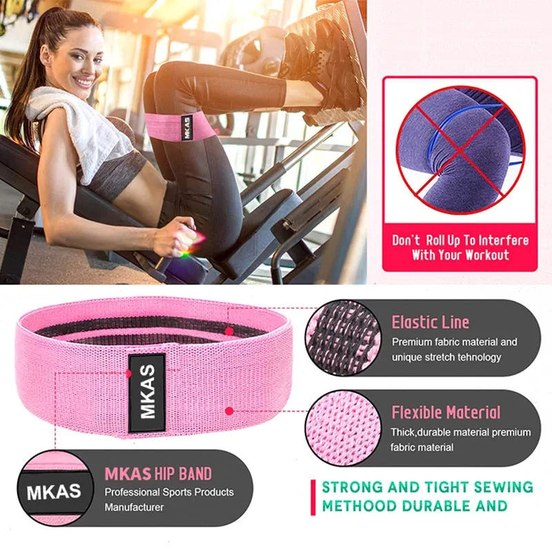 Hip Fitness Resistance Exercise Bands