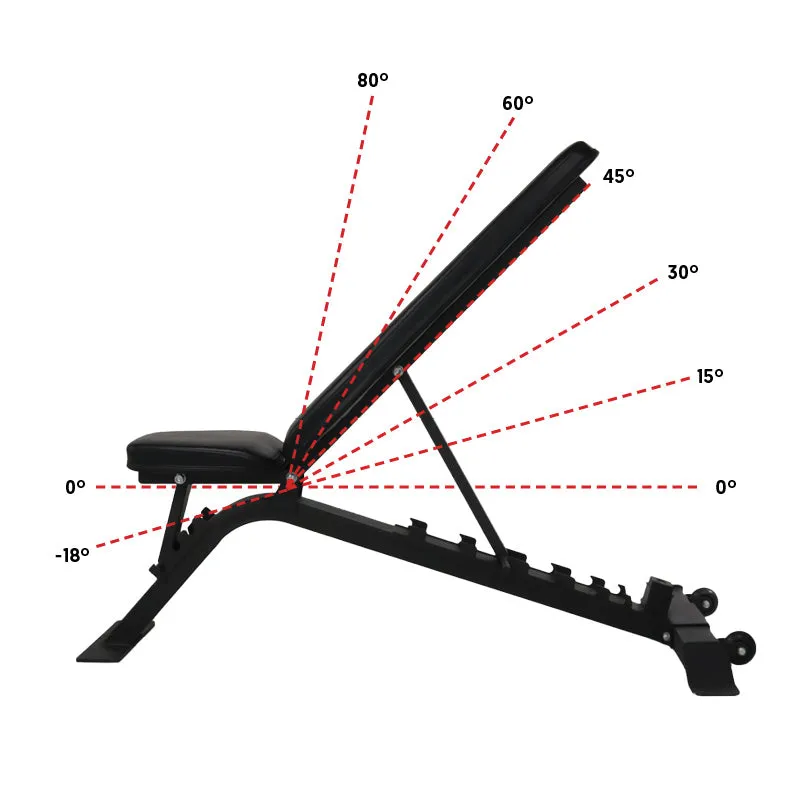 Hit Fitness SB52 Semi Commercial FID Weight Bench