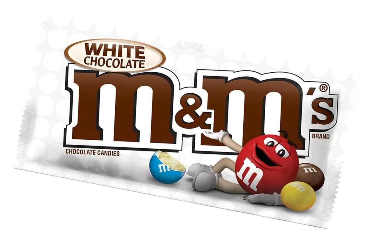 M&M's White Chocolate Plain 2.47 oz. Share Size