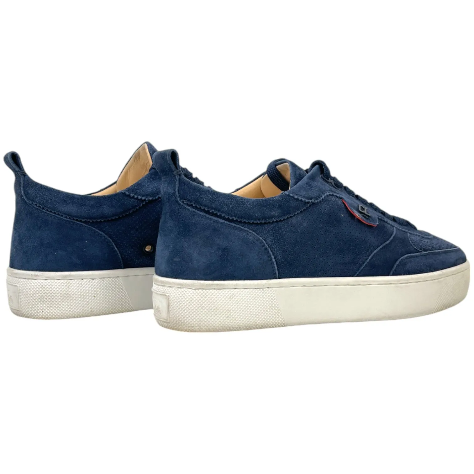 Men's Happyrui Suede Low Trainers Navy Size EU 41.5 / UK 7.5