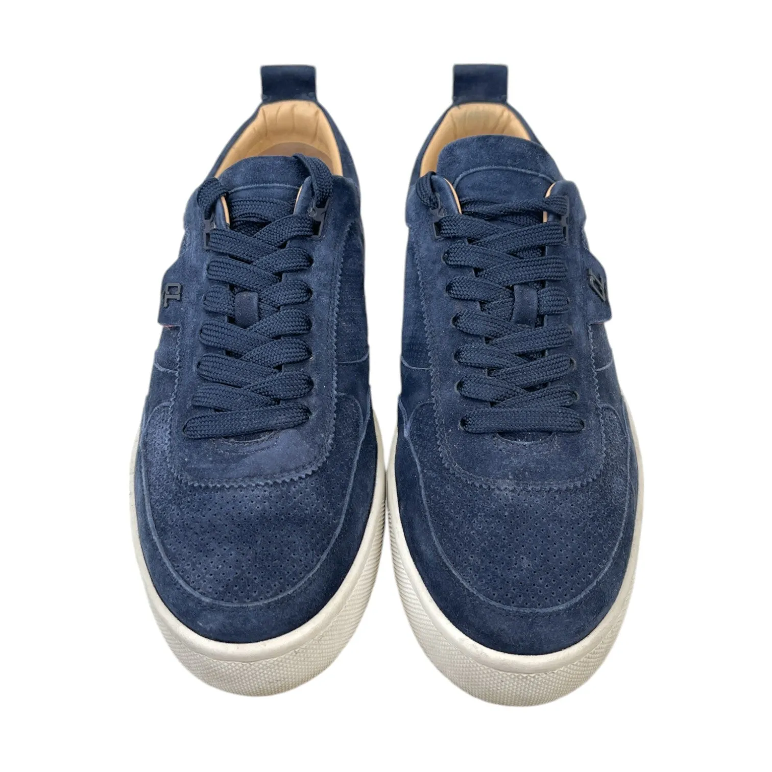 Men's Happyrui Suede Low Trainers Navy Size EU 41.5 / UK 7.5