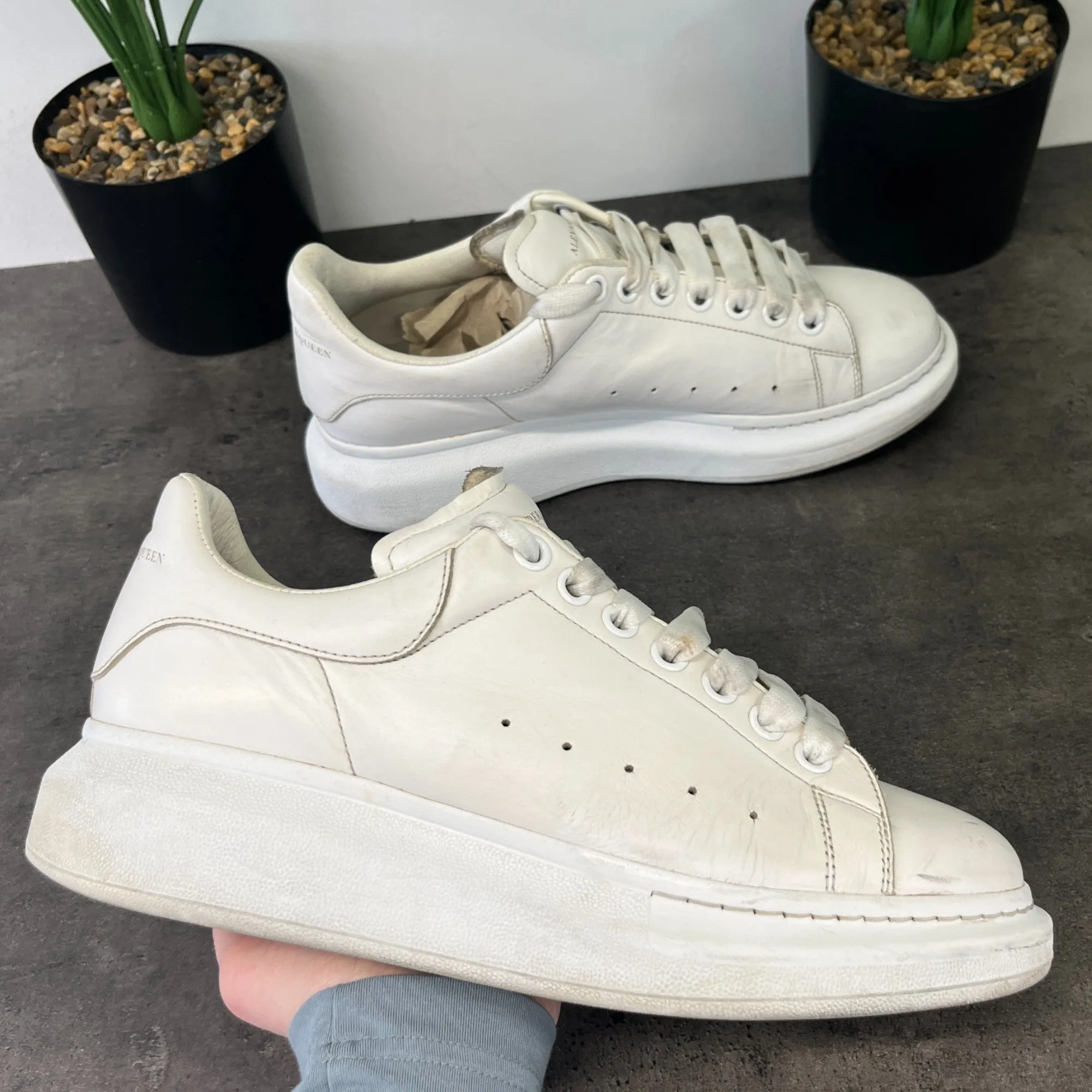 Men's Oversized Low Trainers White Size EU 41.5 / UK 7.5