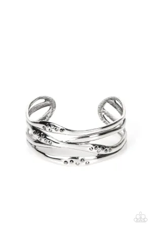 Paparazzi Line It Up - Silver Cuff Bracelet