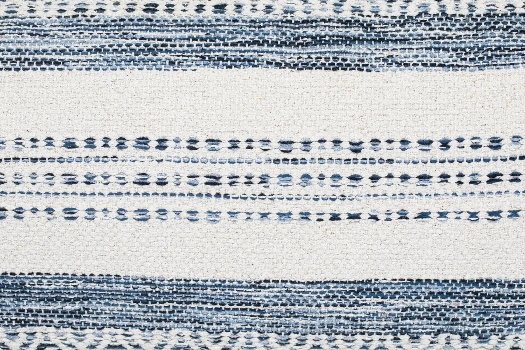 Pillow Case - Handwoven in indigo Stripes Design