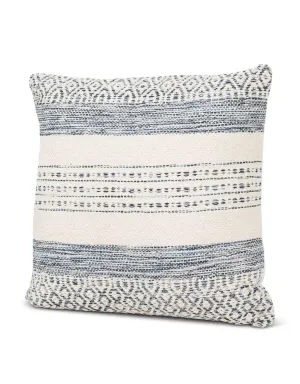 Pillow Case - Handwoven in indigo Stripes Design