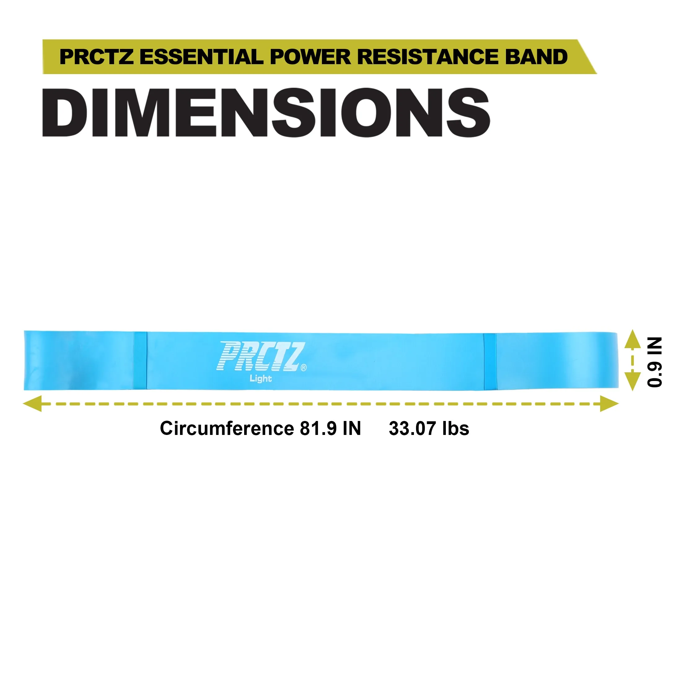 PRCTZ Power Training Band, Light