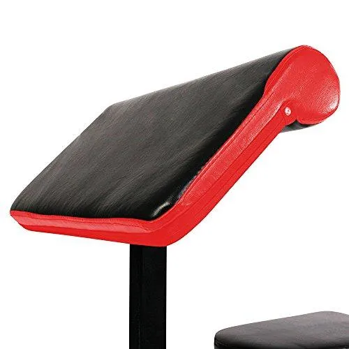 Preacher Curl Bench Red/Black XQCB -02