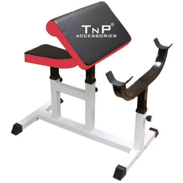 Preacher Curl Bench Red/Black XQCB -02