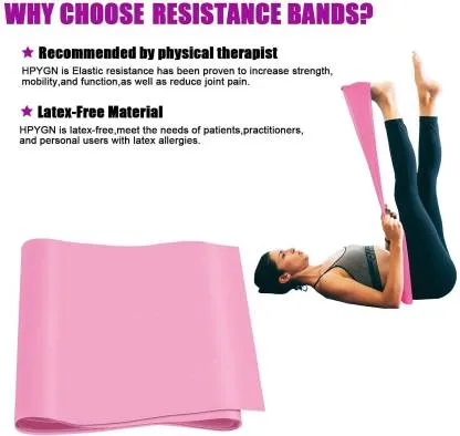 Resistance Band for Yoga |  Pilates |  and Strength Training - Improve Flexibility and Build Muscle with this Durable Tension Band (Pack of 1 |  Assorted)