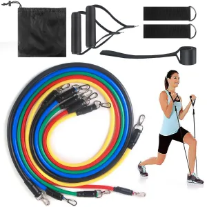 Resistance Bands With Handles Yoga Pull Rope Elastic Fitness Exercise Tube Band For Home Workouts Strength Trainin Tensioner