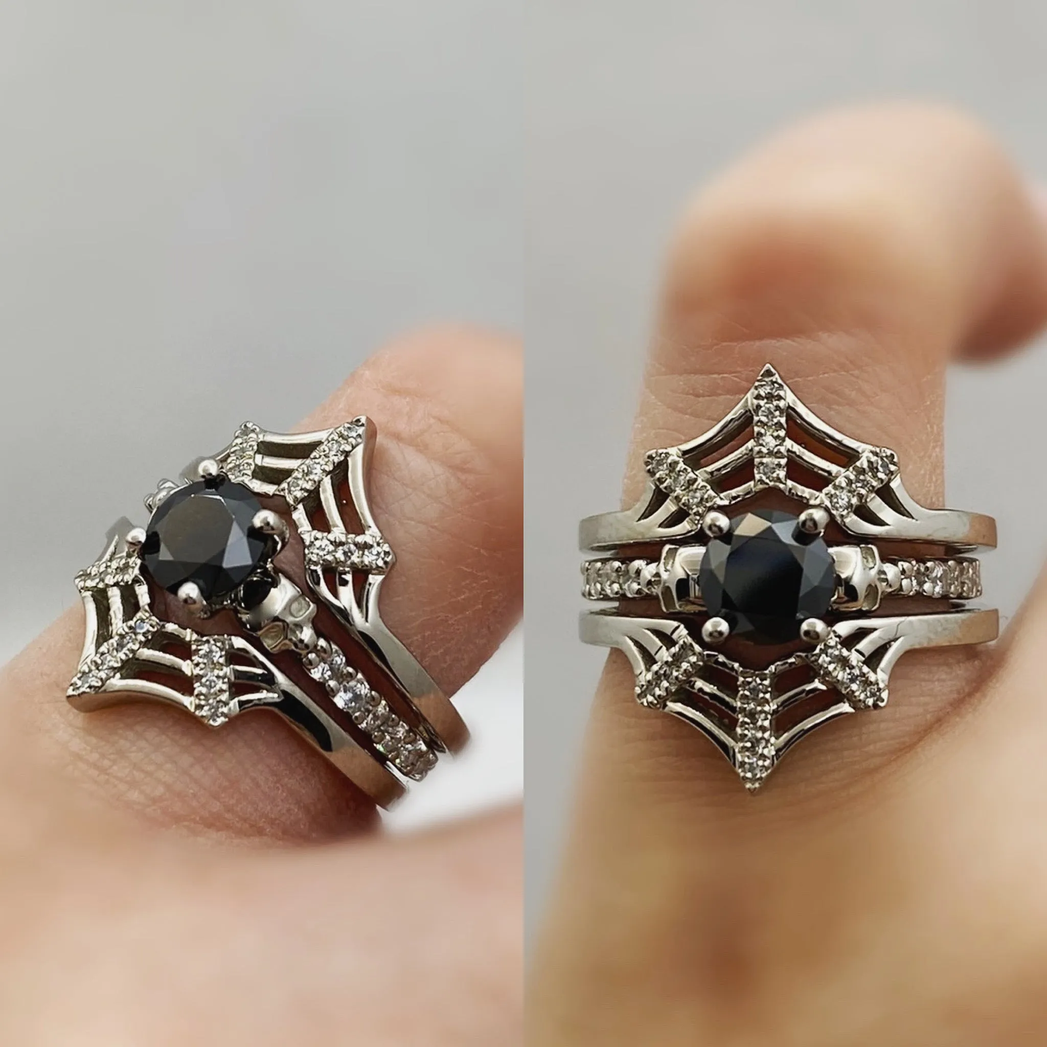 Secret Skull Engagement Ring-UDINC0567