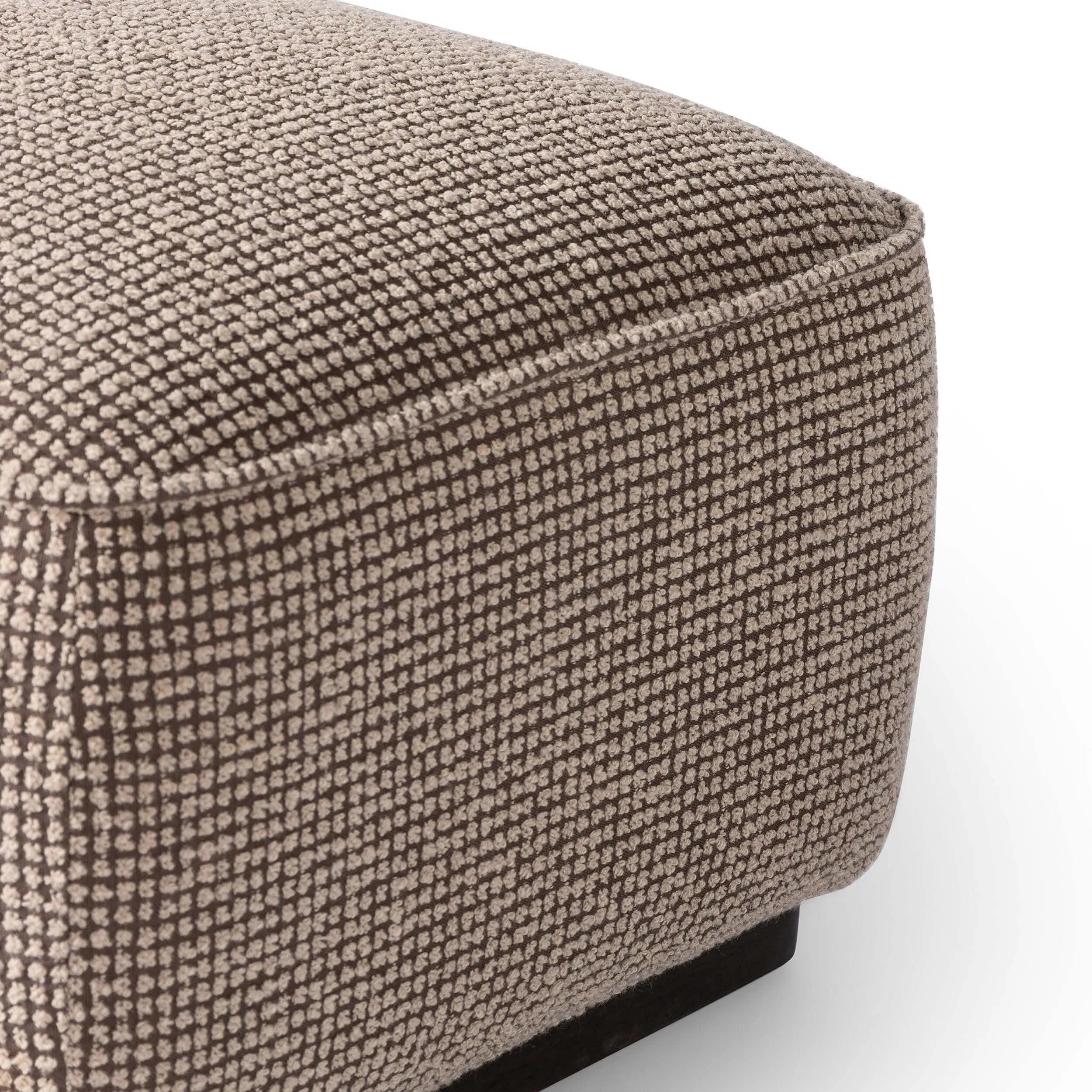 Sinclair Square Ottoman, Barrow Taupe