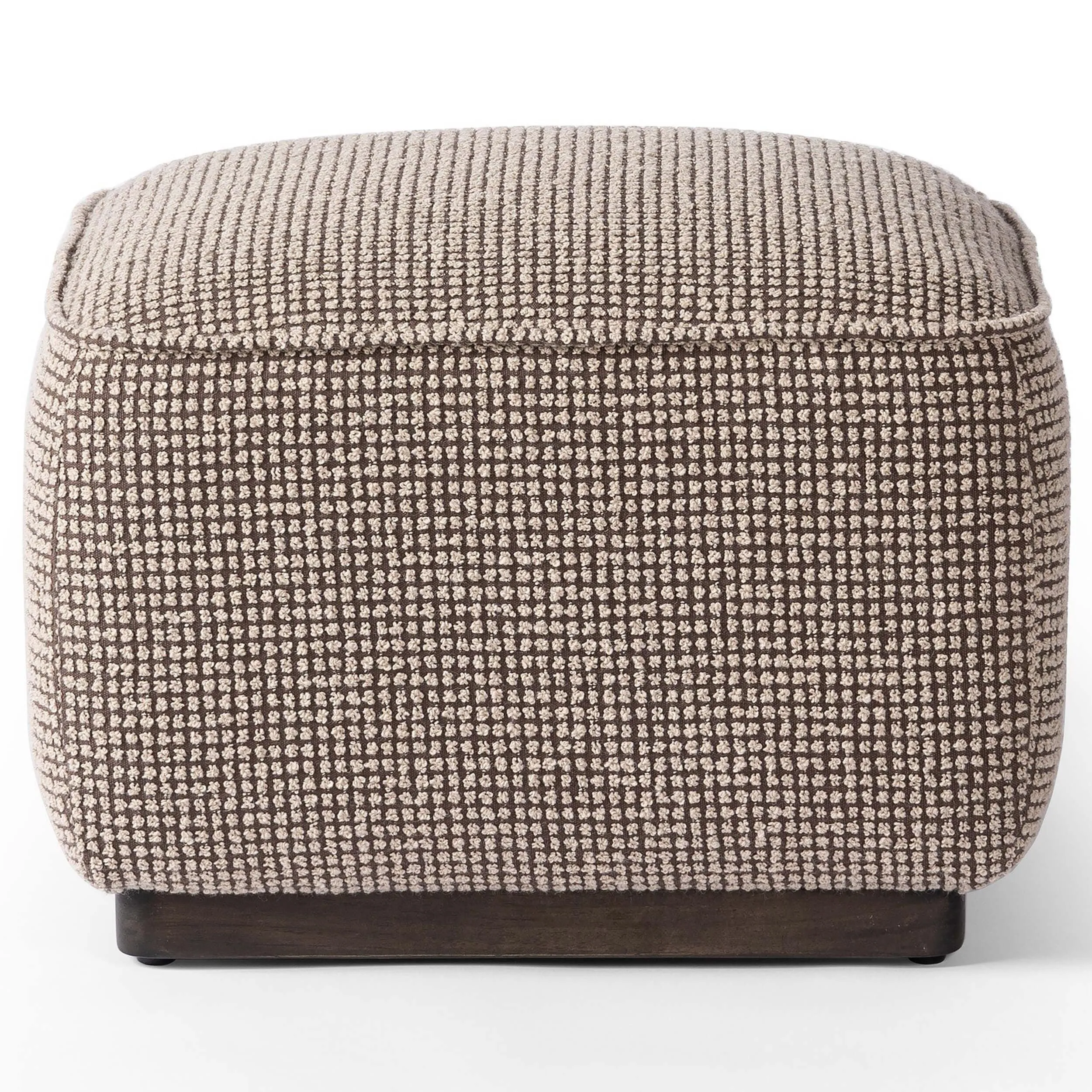 Sinclair Square Ottoman, Barrow Taupe