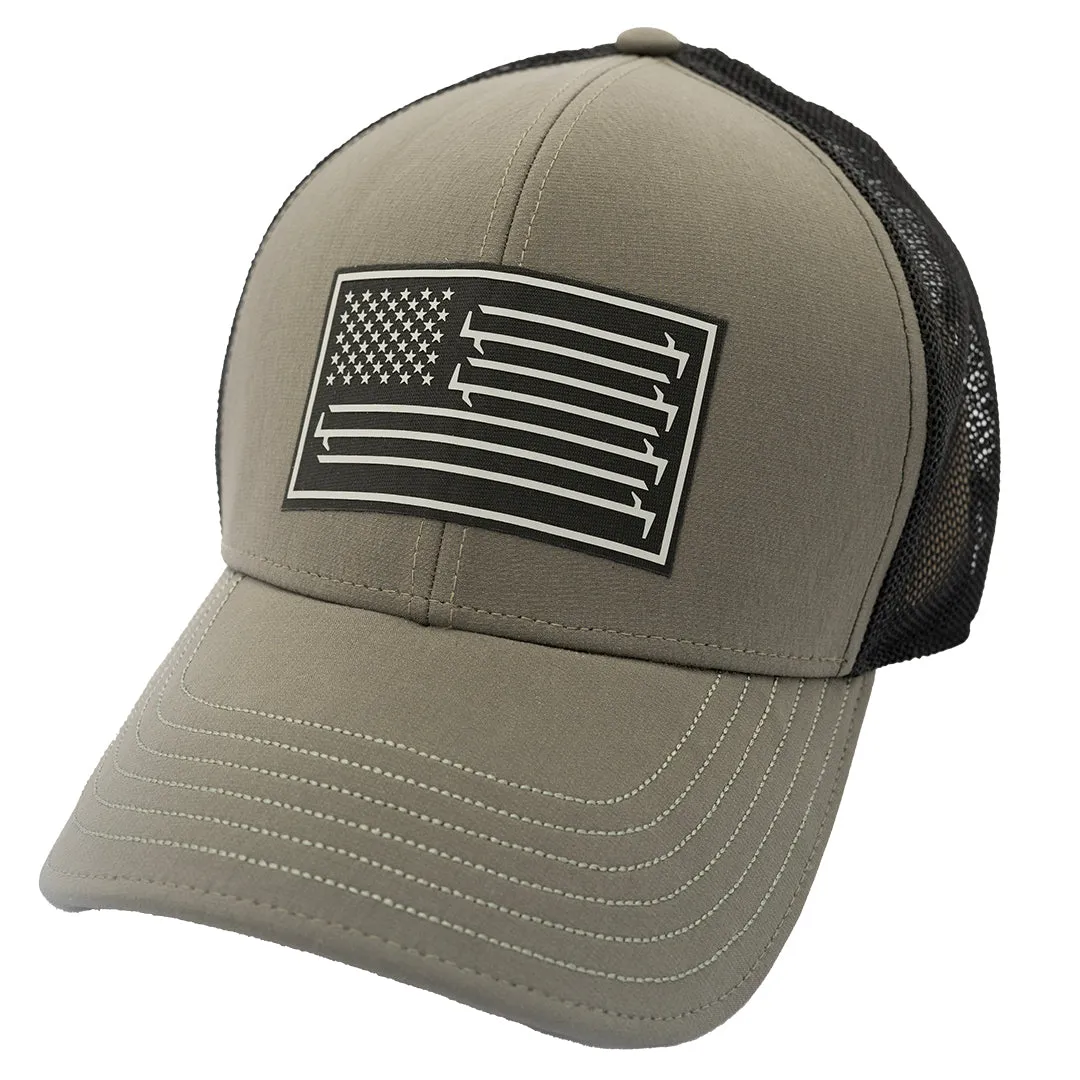 Stars & Bars Premium Trucker - Olive & Black