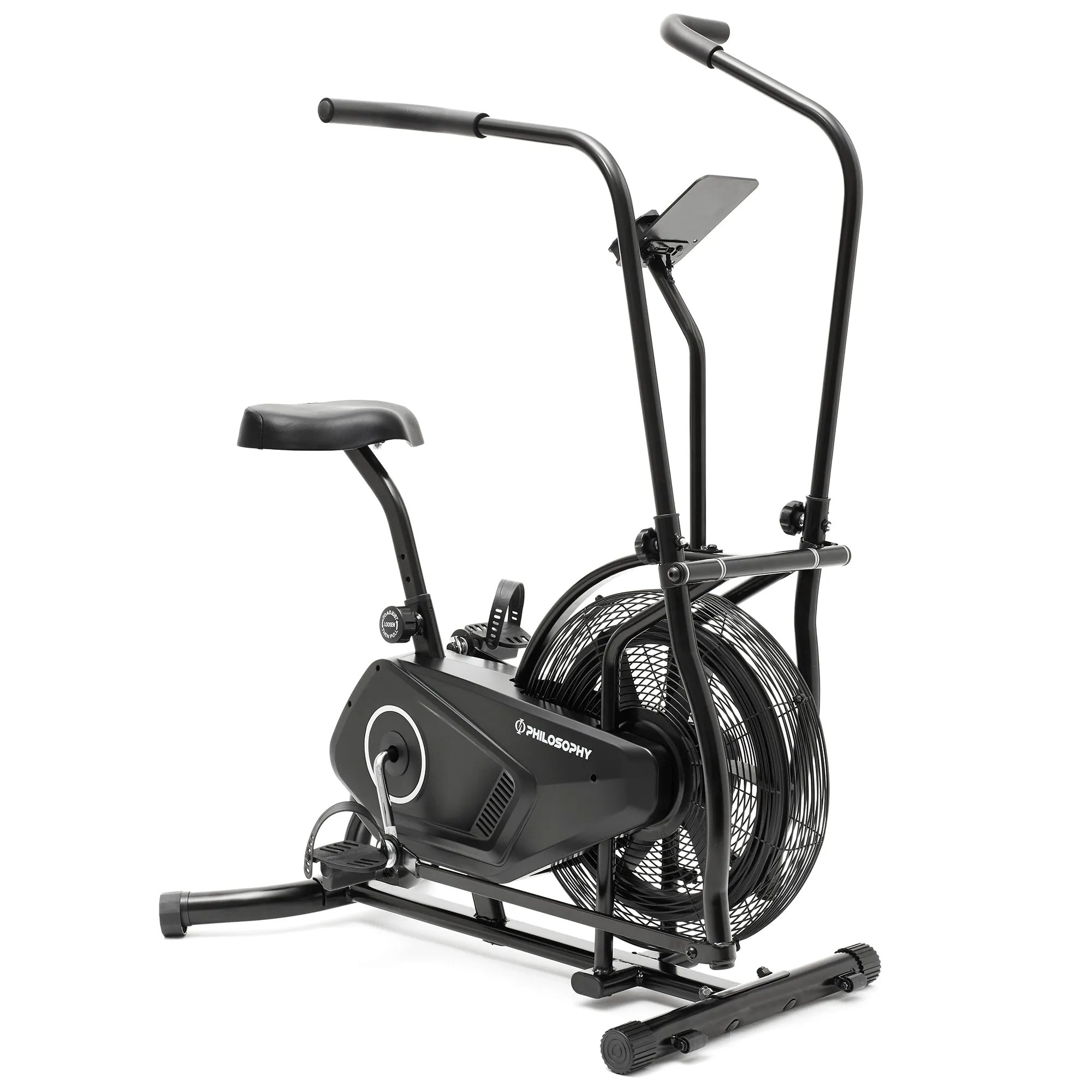 Upright Exercise Fan Bike - Indoor Exercise Cycle with Air Resistance